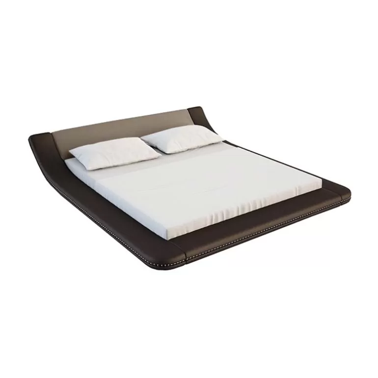Lit bicolore design contemporain éclairage Led - Pilow<Meubles Moss Shop